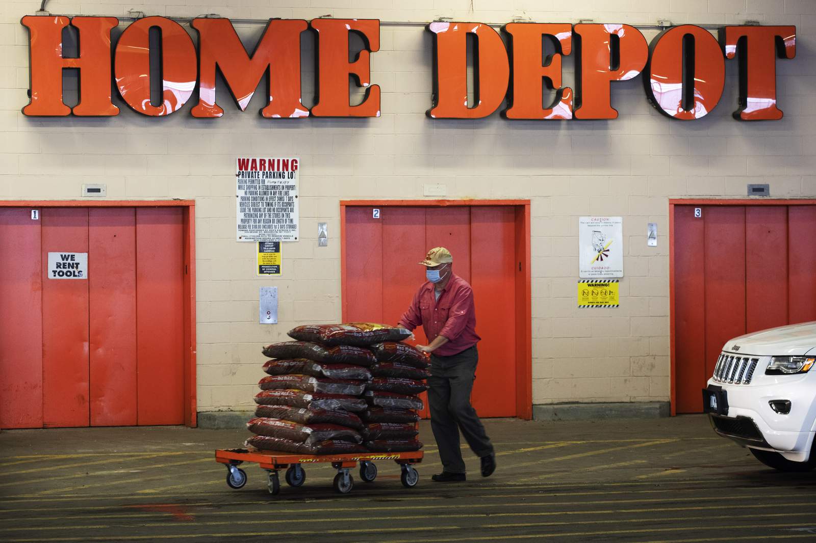Isolated Americans spend at home; Home Depot is there for it