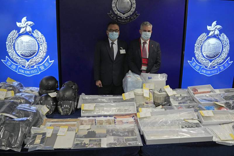 9 arrested over alleged plot to plant bombs around Hong Kong