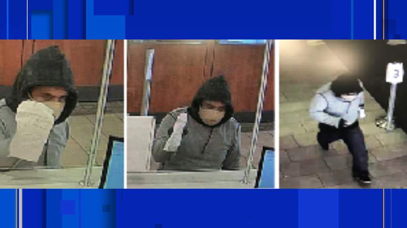 SAPD, Crime Stoppers searching for man who allegedly threatened bank teller with bomb during robbery