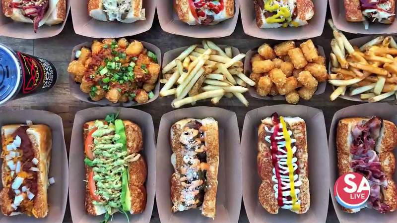 These hot diggity dogs are must try at Dog Haus Biergarten Stone Oak