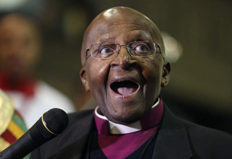 South Africa's Desmond Tutu turns 90 amid new racist slur