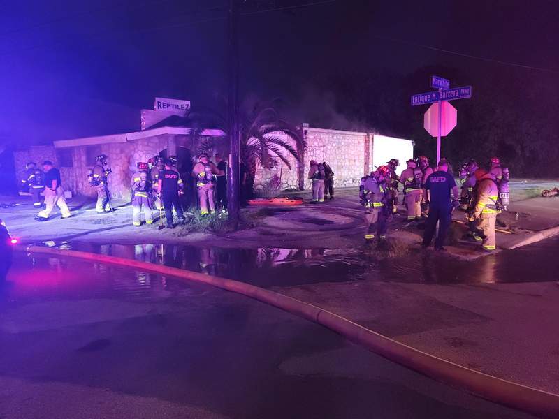 Firefighters surprised to find man inside burning West Side sports bar