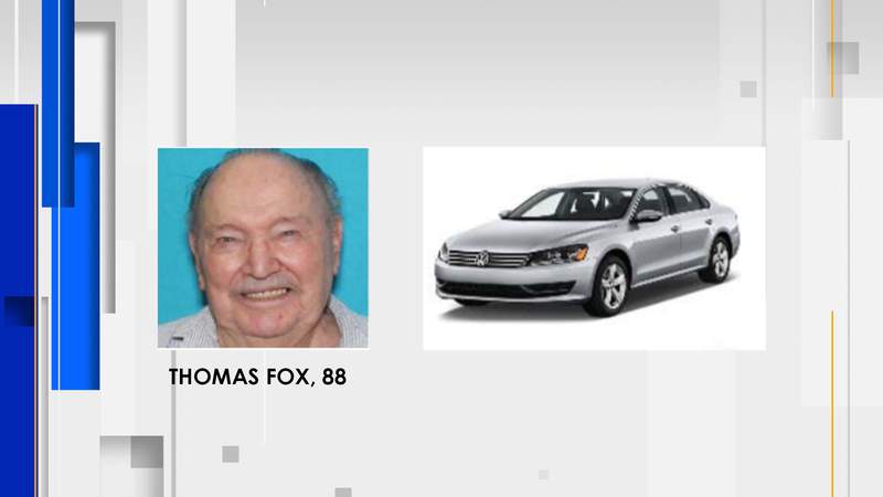 SILVER ALERT: Kerrville police seek missing 88-year-old man with diagnosed cognitive impairment