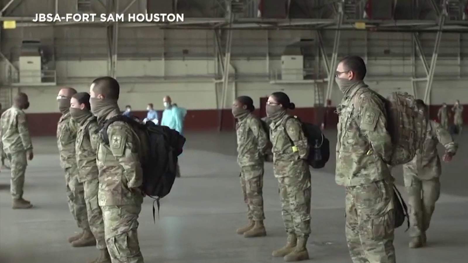 More than 150 basic combat training graduates arrive at JBSA-Fort Sam Houston