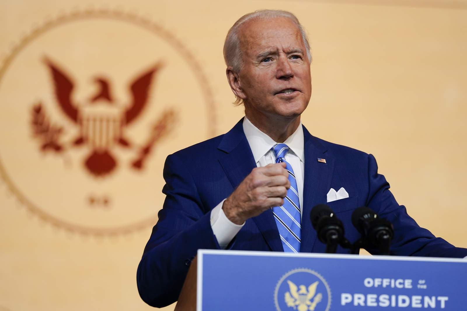 Joe Biden appeals for unity in Thanksgiving-eve address
