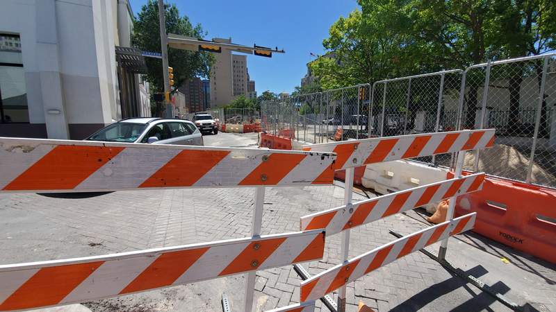 Downtown San Antonio construction prompts both detours and optimism