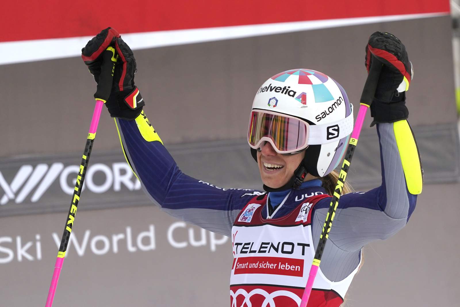 Italian skier Bassino gets 2nd straight GS win, Shiffrin 6th