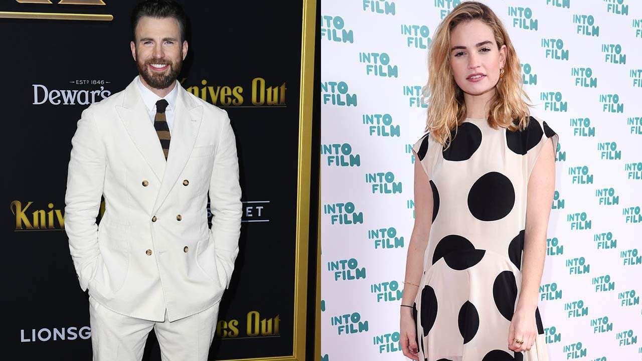 Chris Evans and Lily James Spotted Together During Night Out in London