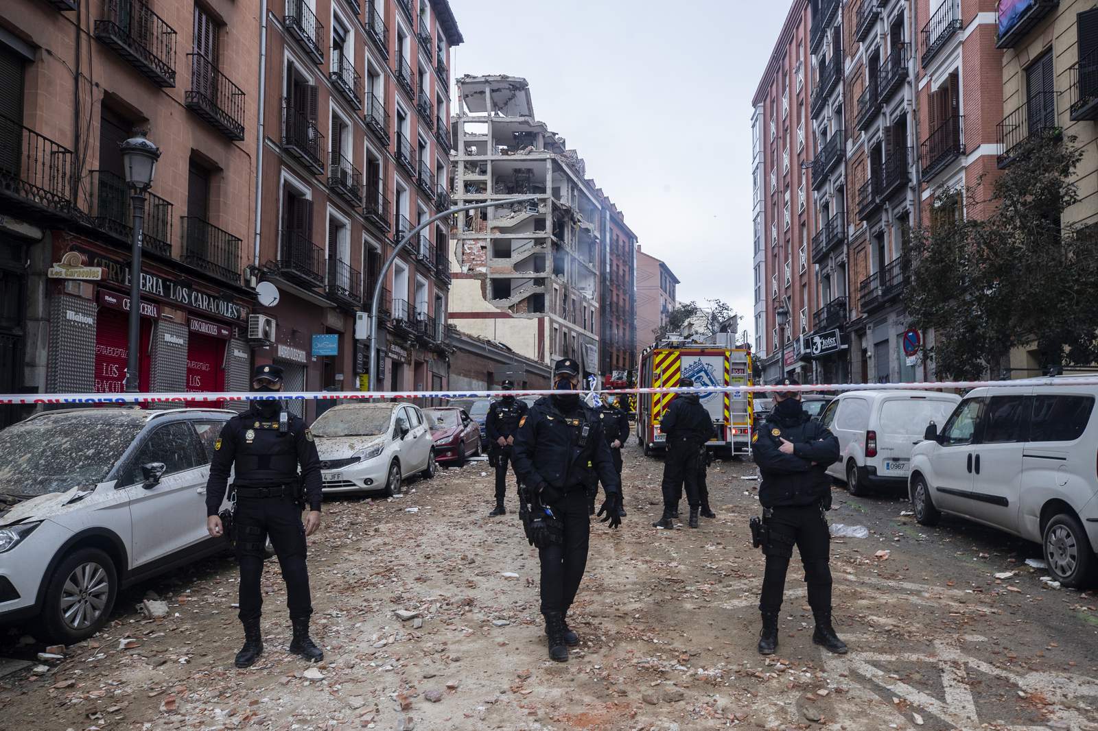 Gas explosion rips through Madrid building, killing 4