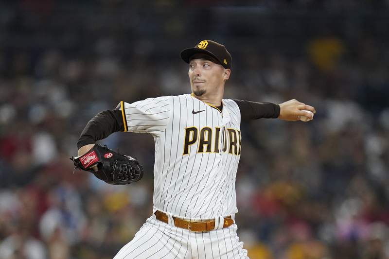 Padres' Blake Snell loses gem in 7th inning against Angels