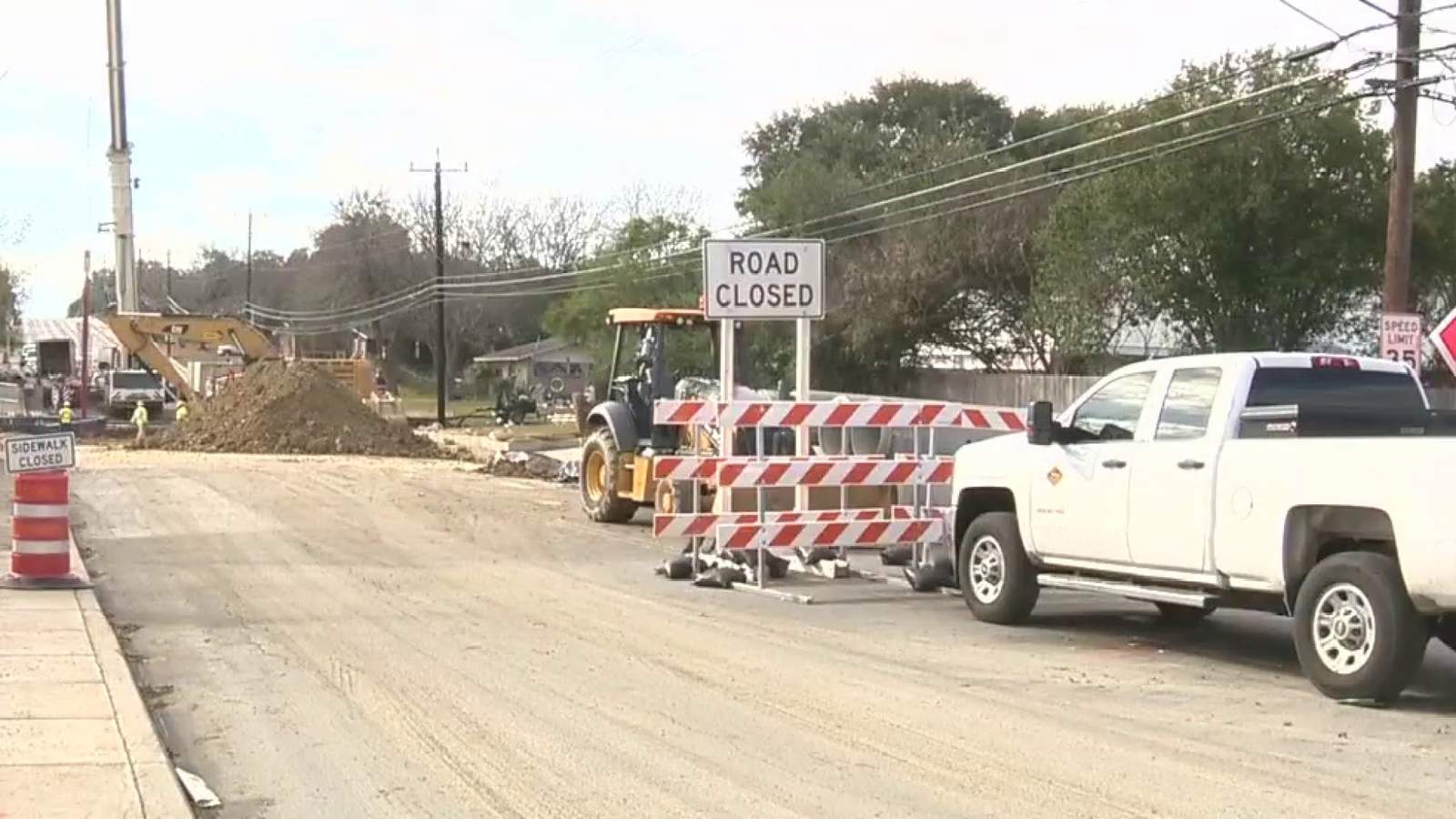 Flood control project in San Antonio neighborhood is causing traffic detours