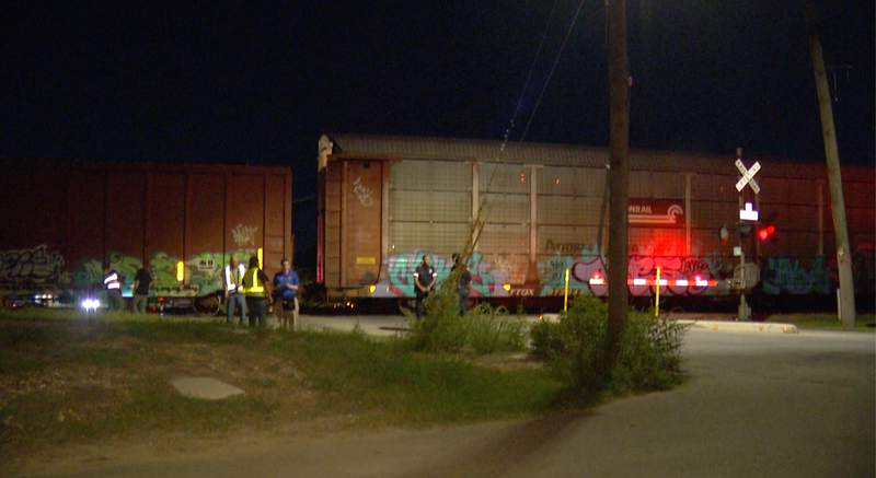 Man hit by train while skateboarding downtown, dragged down the tracks, SAPD says