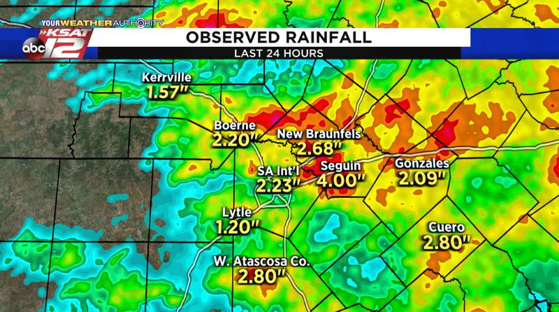 Widespread 1-3″ of rain gives a boost to the aquifer