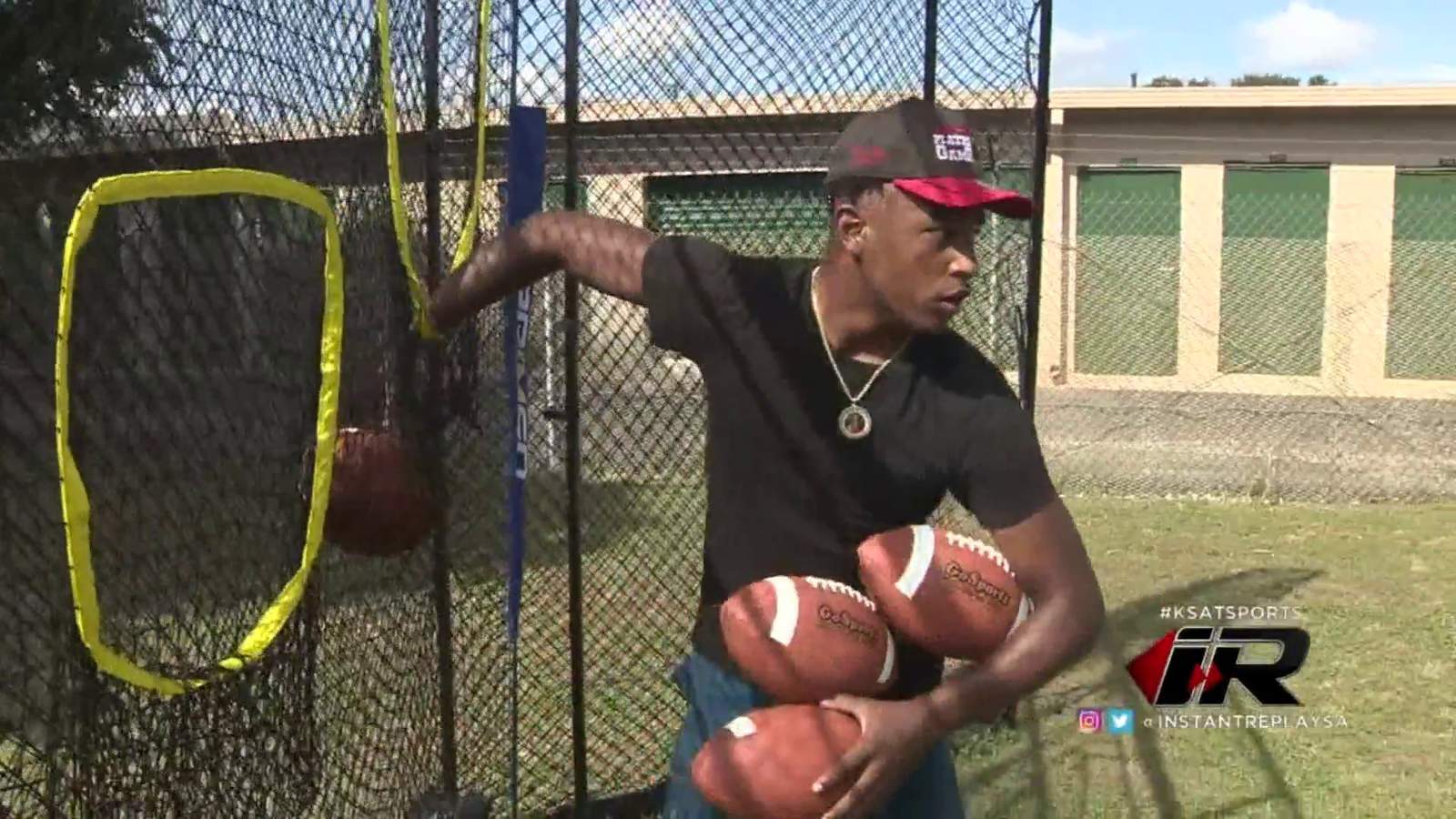 Wagner QB Isaiah Williams builds practice net from scratch with his grandfather