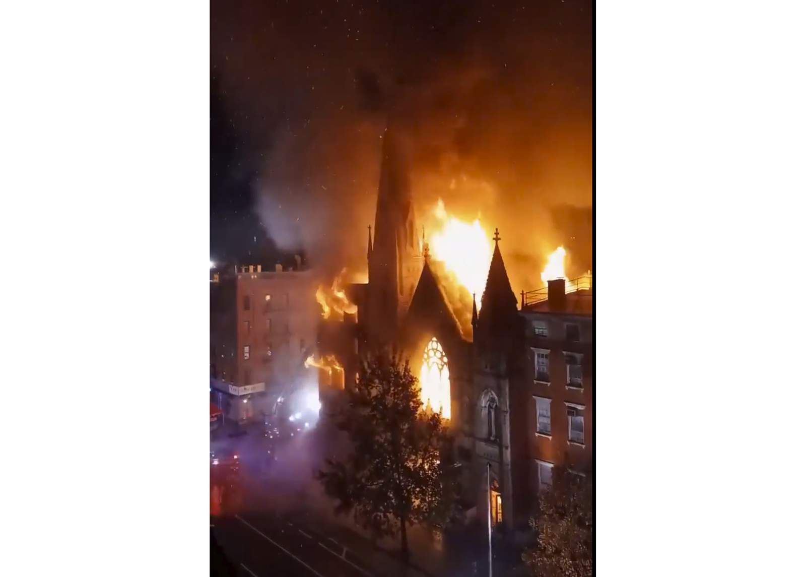 Fire guts historic church home to New York's Liberty Bell