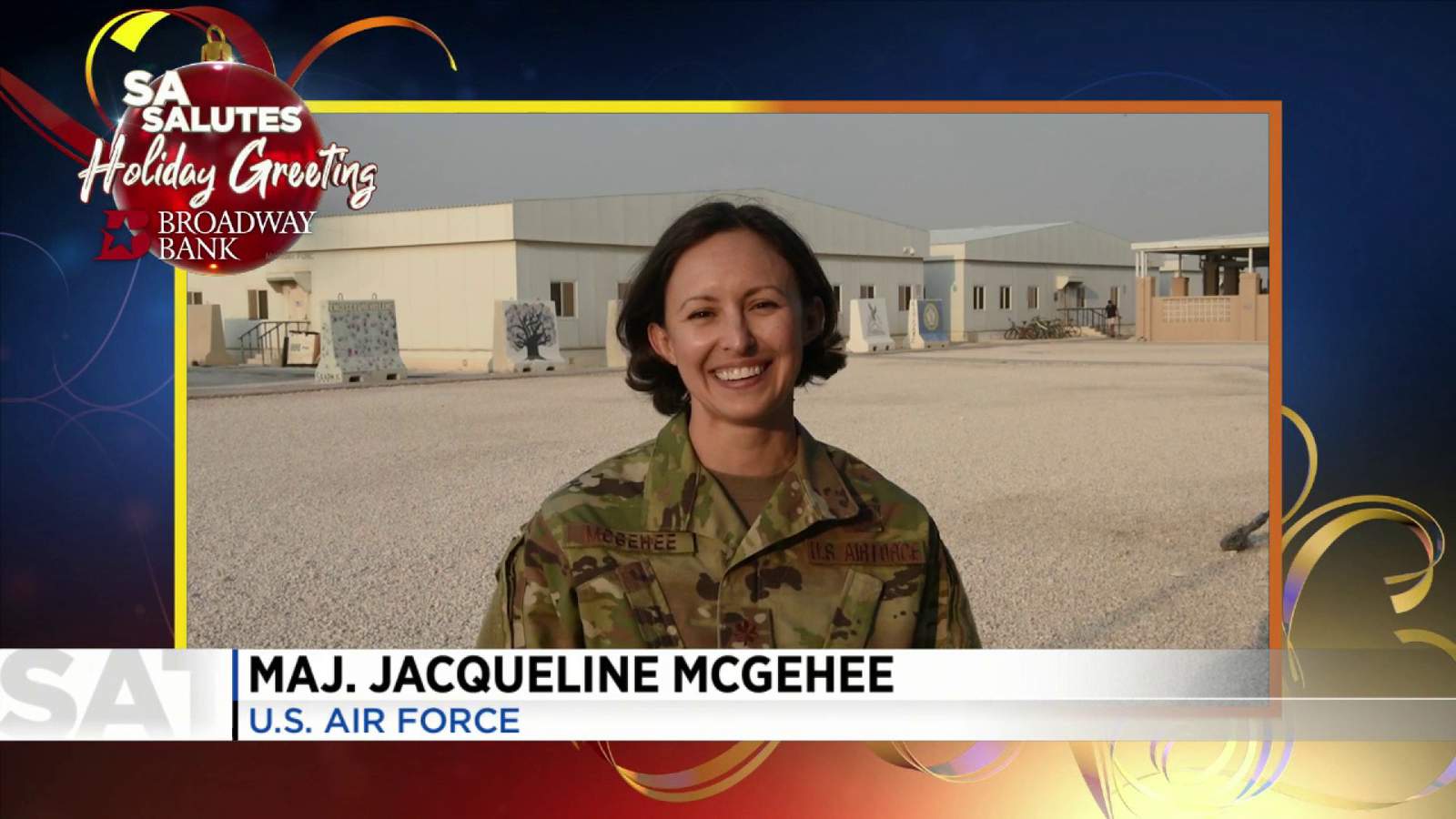 SA Salutes Holiday Greeting: U.S. Air Force Major Jacqueline McGehee