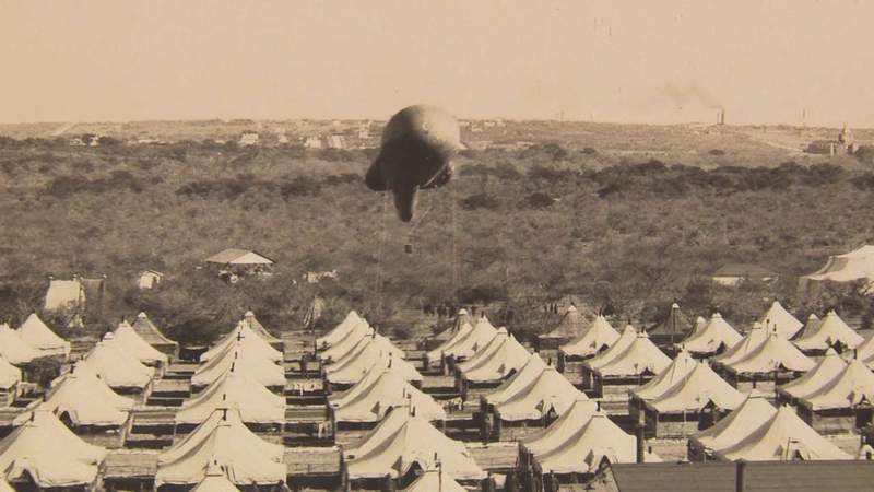 World War I military balloon camp once sat in modern day Olmos Park