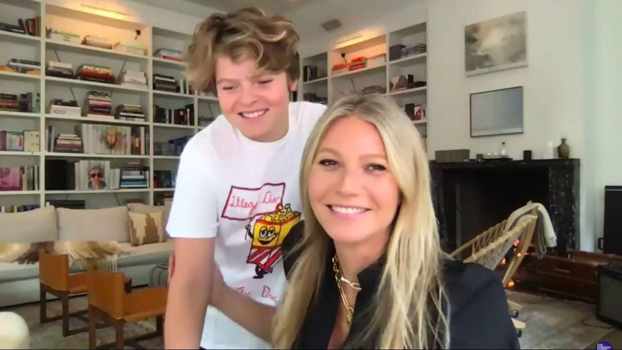Gwyneth Paltrows 14-Year-Old Son Moses Crashes Her Tonight Show Interview And Hes So Grown