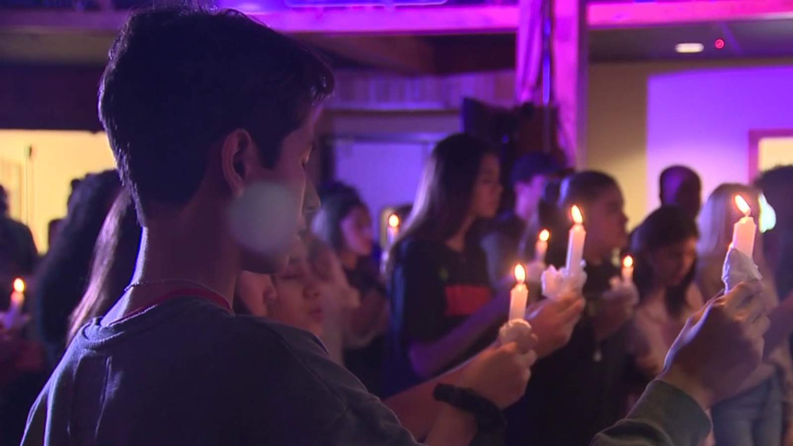 Reagan High School student mourned at vigil