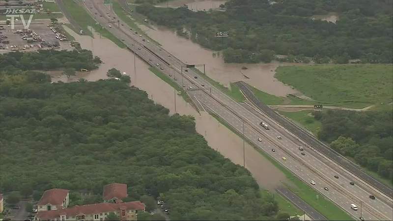 Aerial footage shows aftermath of storm that flooded areas of San Antonio