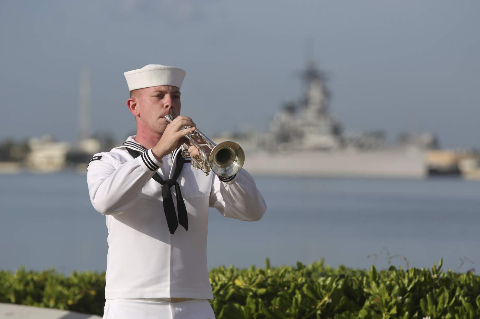 Pearl Harbor dead remembered in ceremony shrunk by pandemic