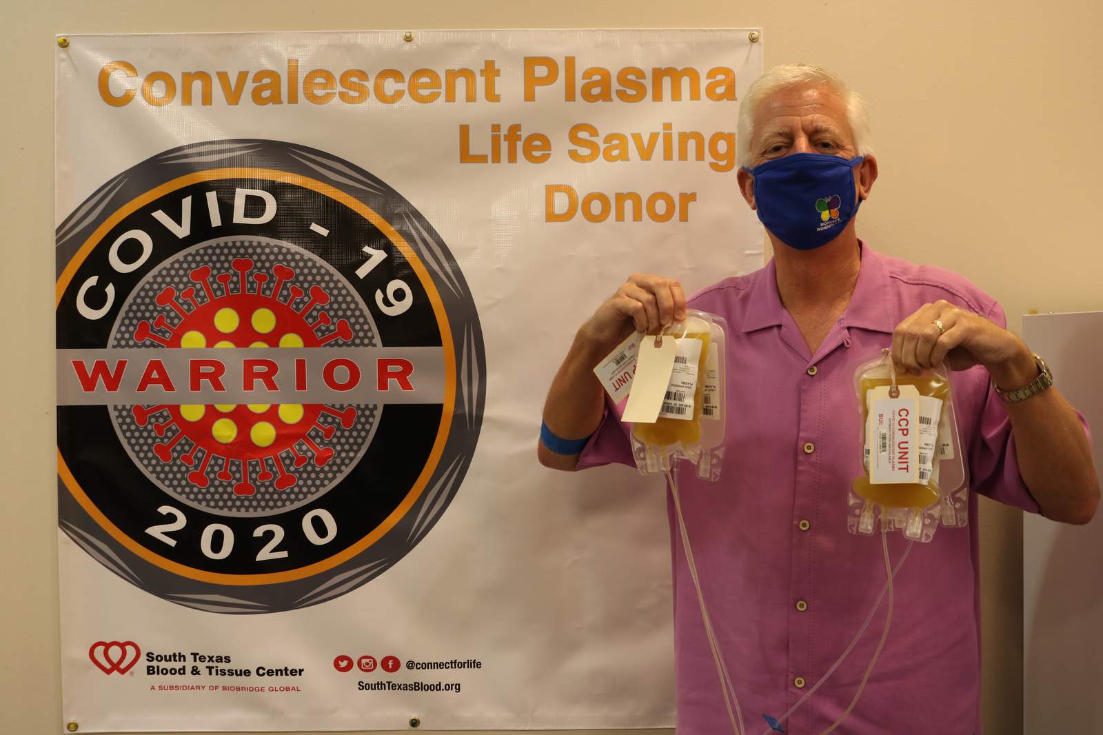 Morgans Wonderland founder, executive donate plasma at South Texas Blood & Tissue Center after recovering from COVID-19