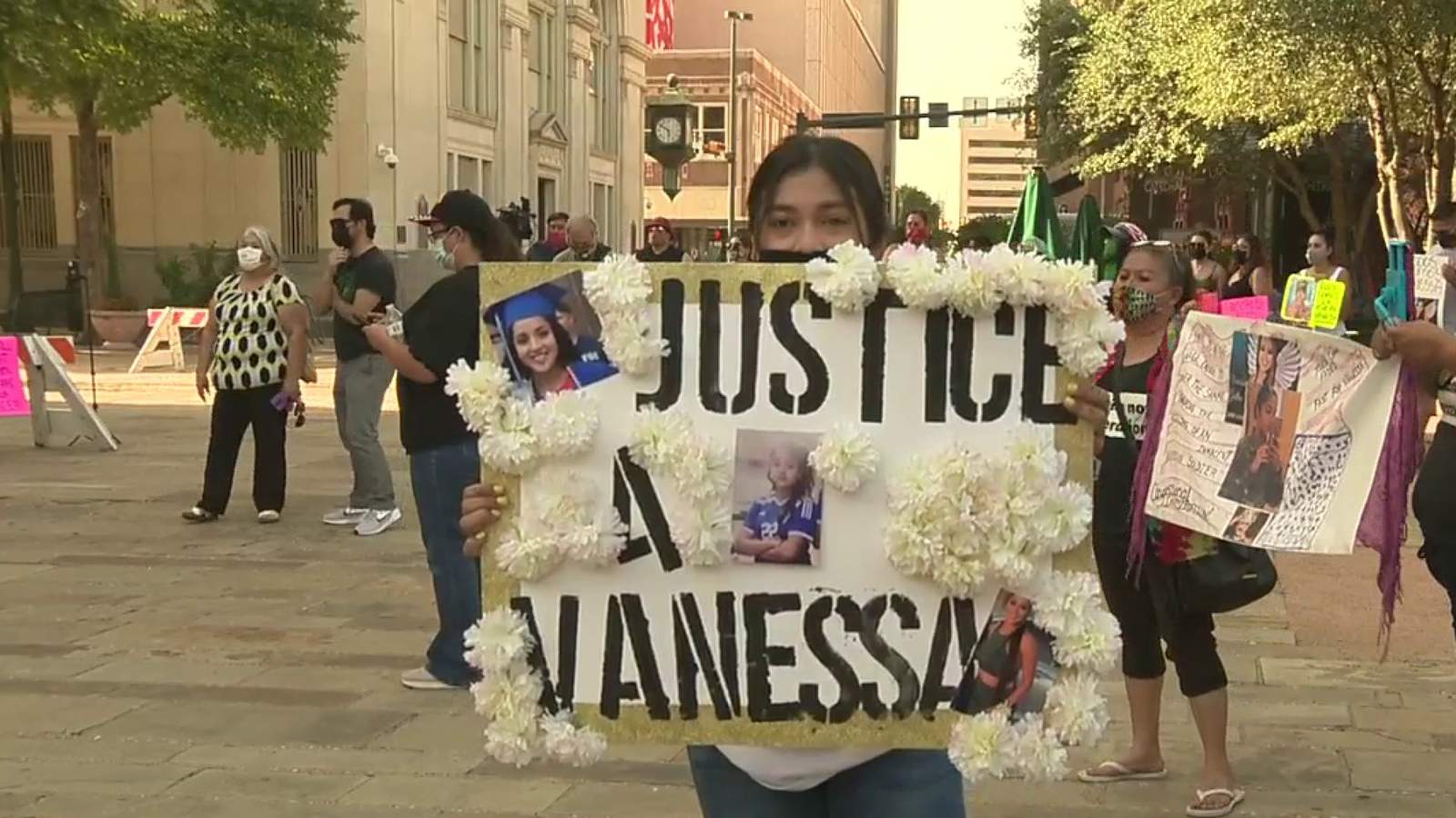 Rep. Joaquin Castro attends Vanessa Guillen vigil at Main Plaza in San Antonio