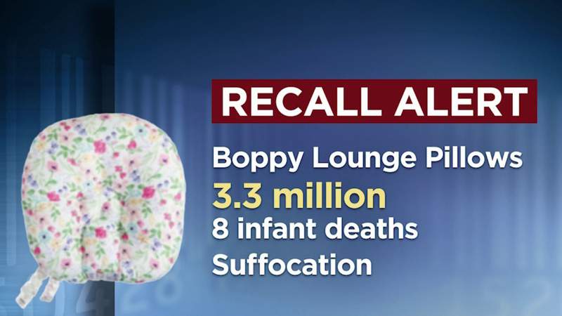 Boppy recalls 3.3 million infant lounge pillows after 8 deaths
