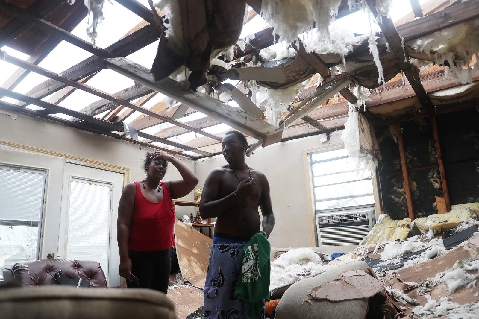 Daylight brings images of destruction throughout Louisiana