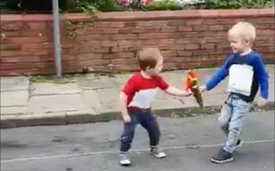 These children having their own Olympic Torch relay will put a smile on your face