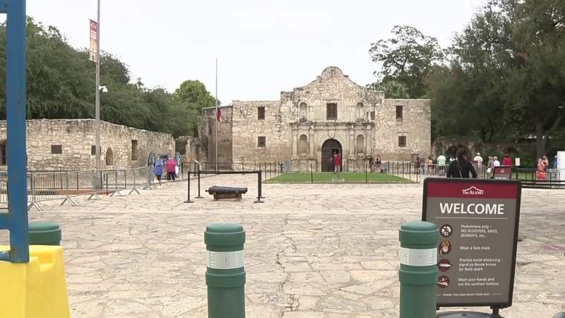 Bexar County, Texas officials make announcement regarding the Alamo