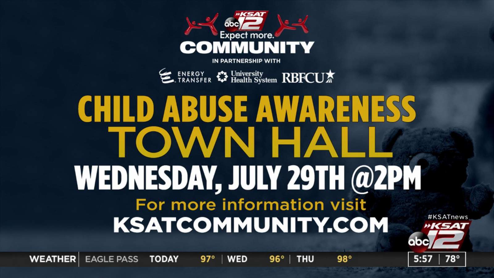 KSAT Community to host Child Abuse Awareness Town Hall Wednesday