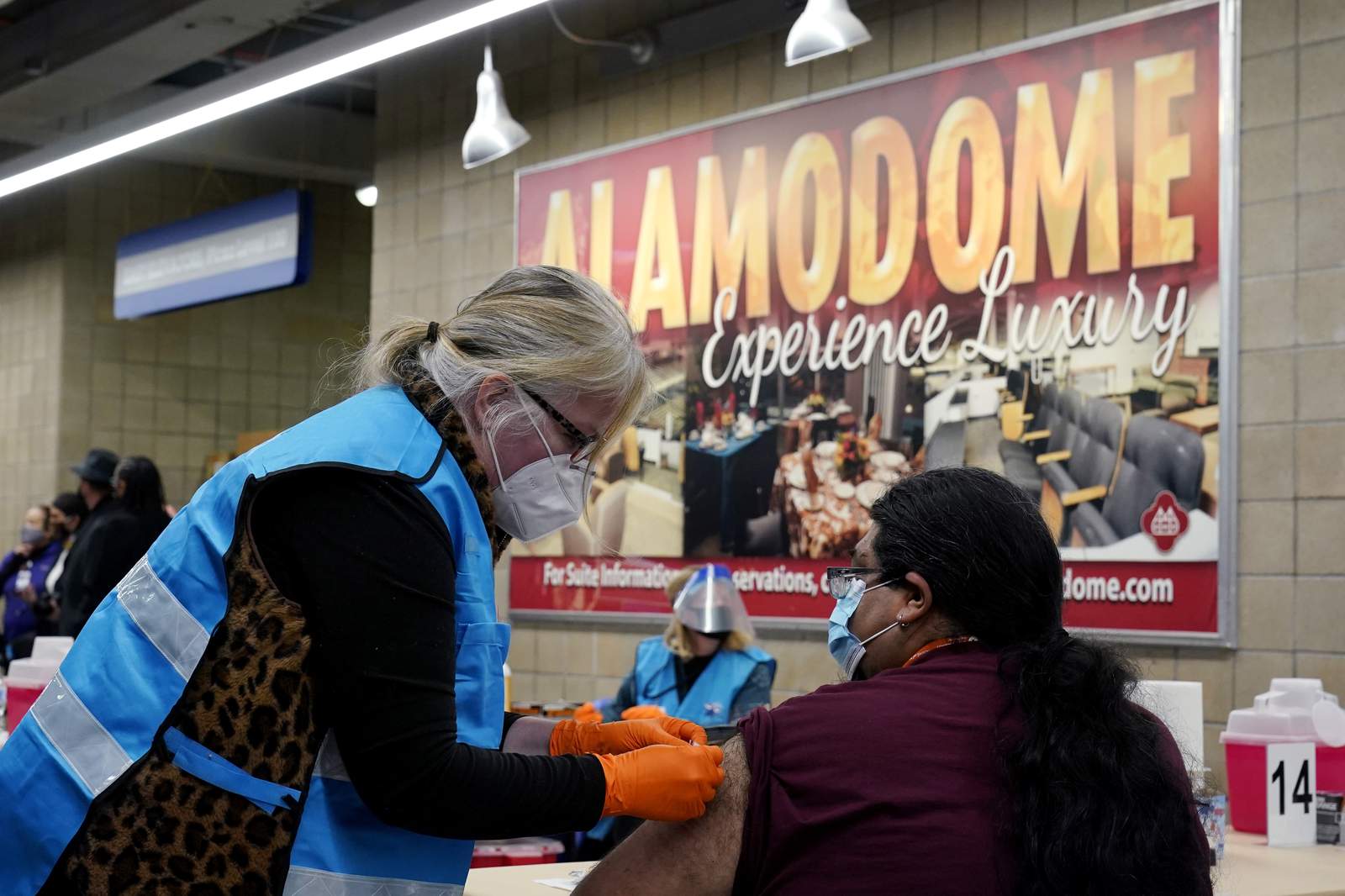 The second dose of COVID-19 vaccinations is scheduled for this week at Alamodome