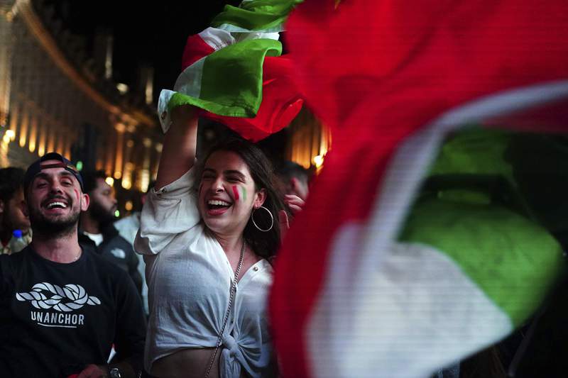 Italy erupts as Europe's soccer champions come home to Rome