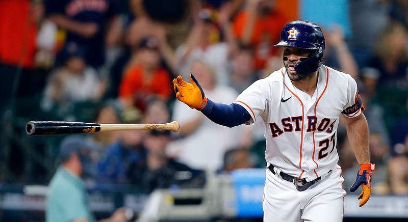Altuve homers twice in milestone game as Astros down Indians