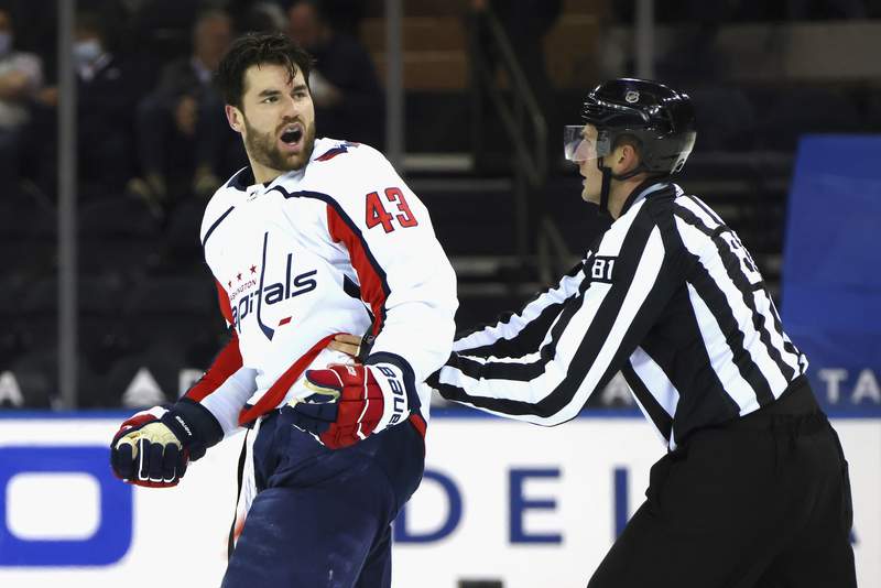 Capitals' Wilson fined $5K for roughing Rangers' Buchnevich