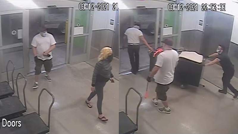Recognize them? Police, Crime Stoppers seek 5 suspects in theft of storage unit that contained weapons, items valued at $300K