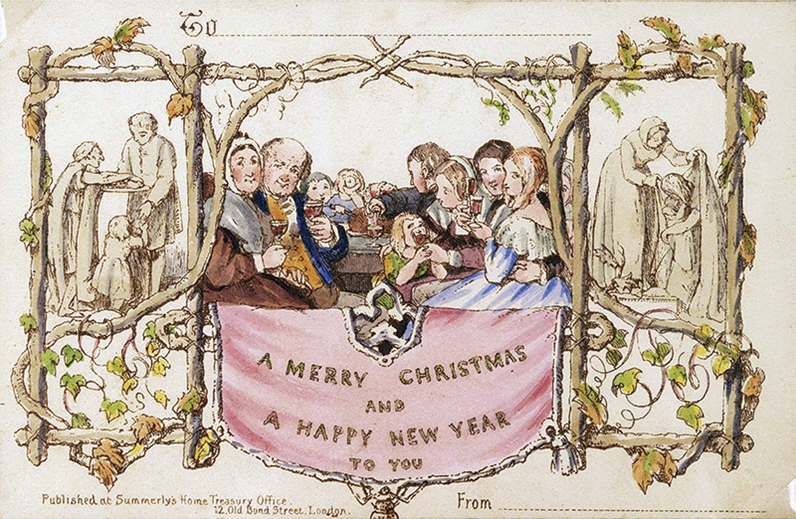 Cheers! Or not: 'Scandalous' 1st Christmas card up for sale