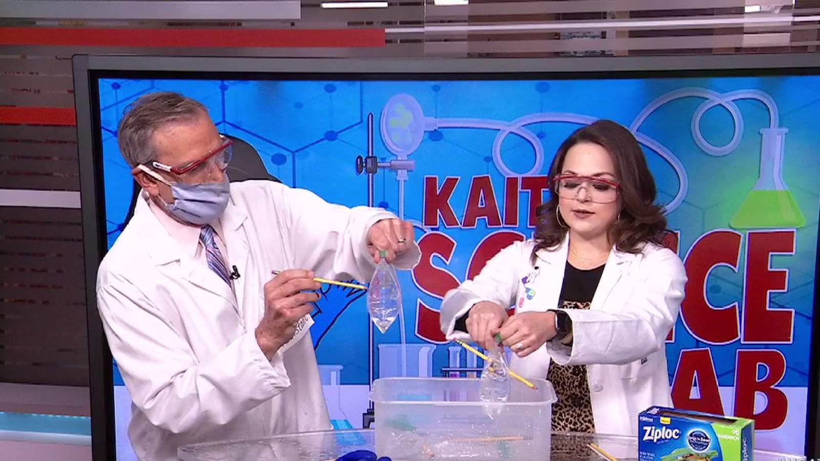 KSAT Kids Home Science: What happens when you stick a pencil through a bag of water?