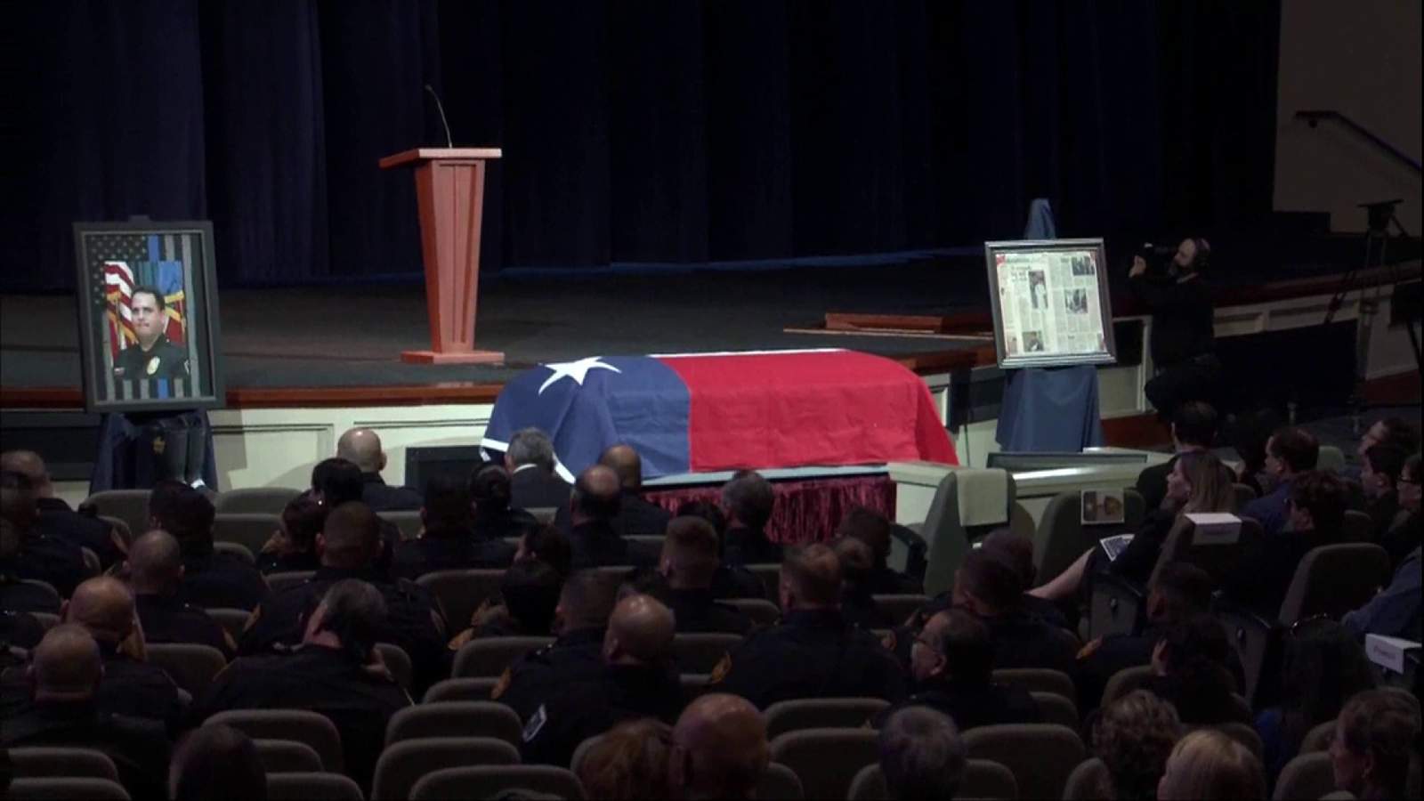 Funeral services for SAISD officer Cliff Martinez
