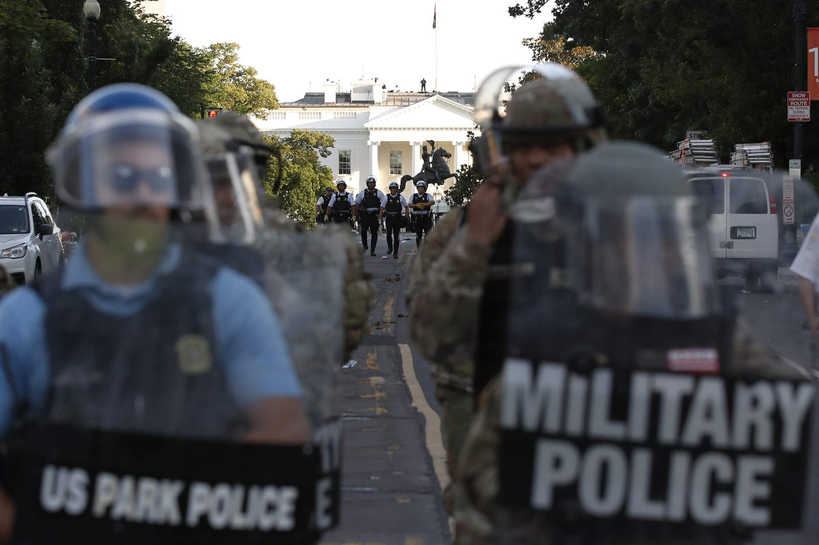 A force trained to safeguard peaceful protests turns on them