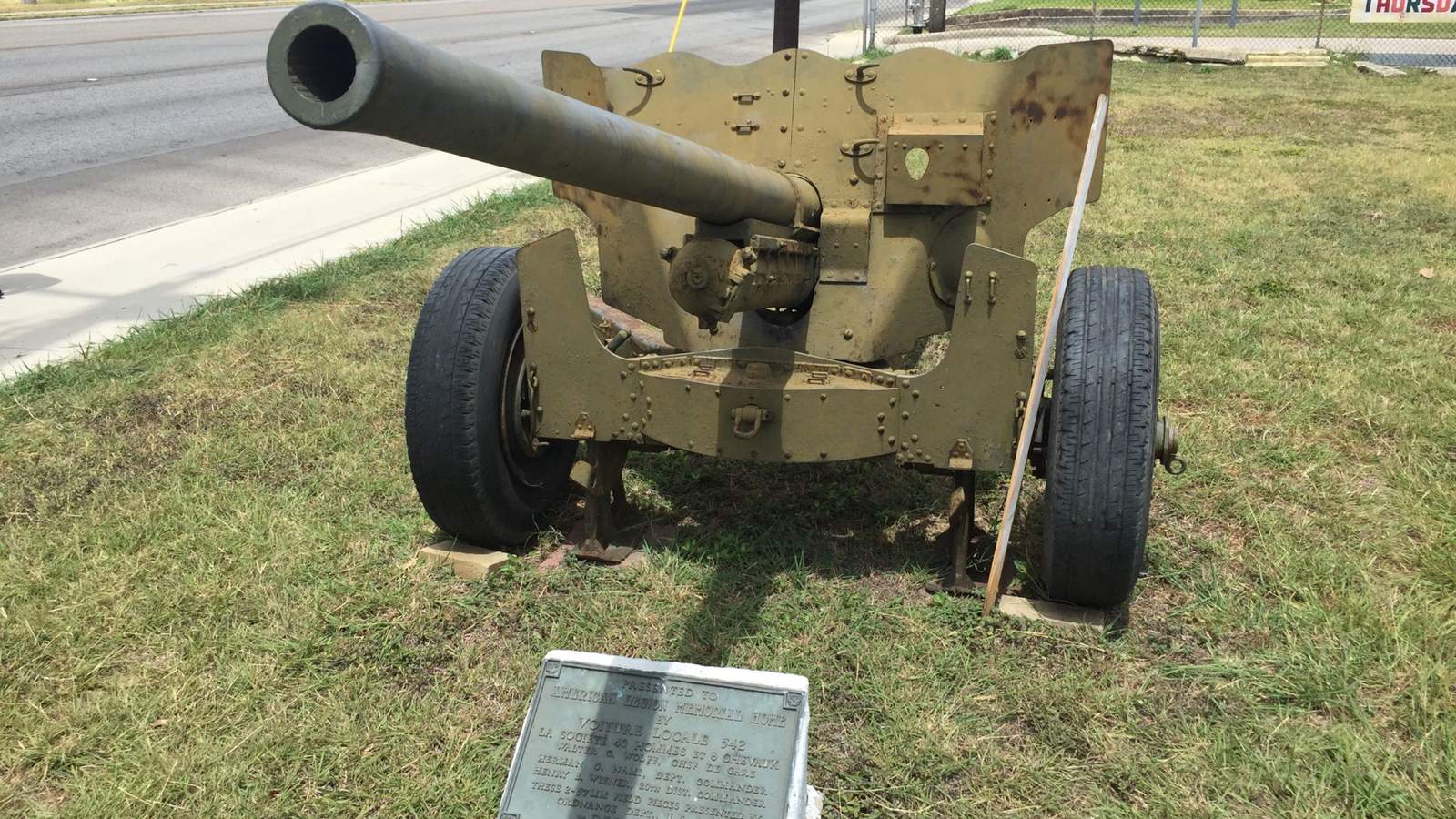 World War II cannon stolen from American Legion post in San Antonio
