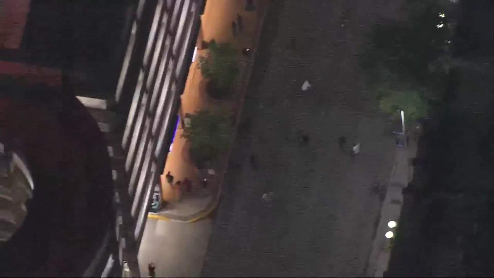 Video shows peaceful protest in downtown San Antonio transform into chaos