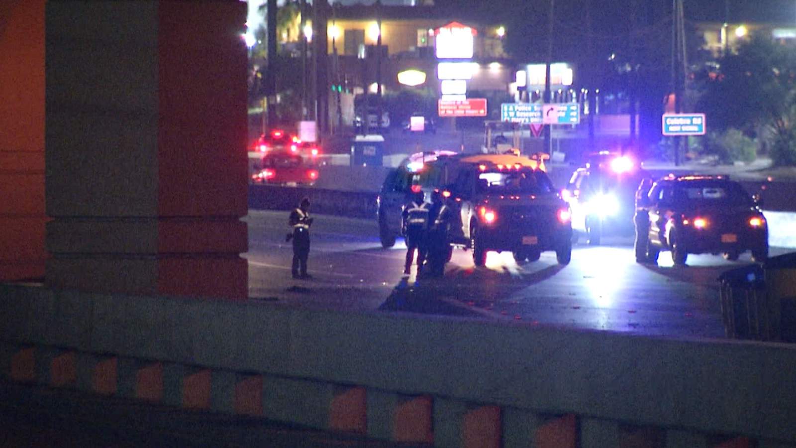 Man attempting to cross Loop 410 hit, killed by pickup truck, police say