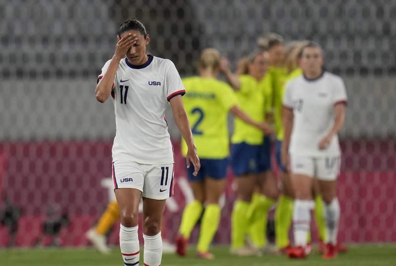 US women's soccer regroups after stunning loss to Sweden