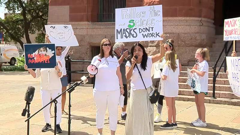 Republican Party of Bexar County joins anti-mask groups for protests in San Antonio Friday
