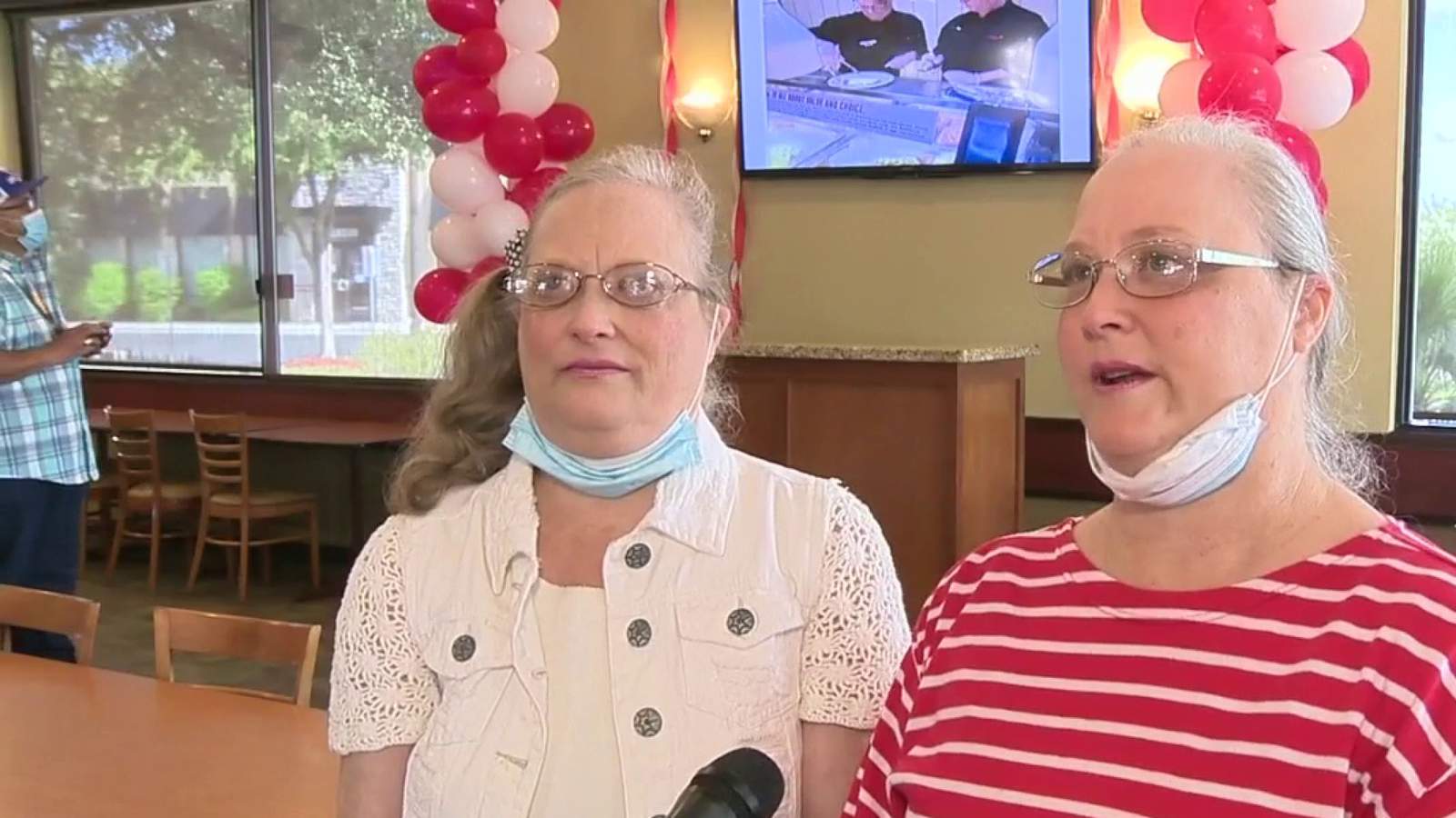 Lubys honors twin sisters who worked for company for 40 years