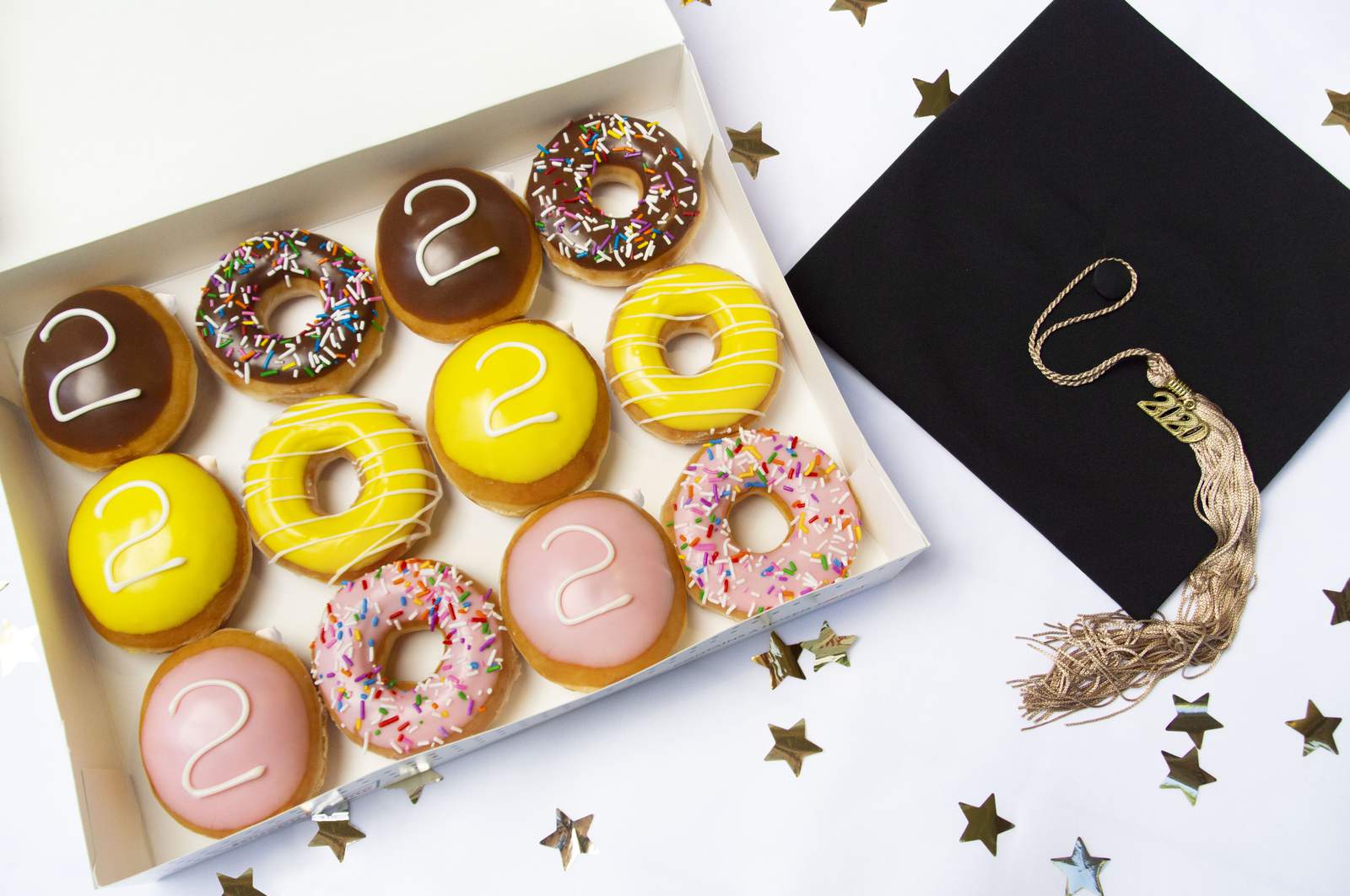 Krispy Kreme giving away a free dozen of doughnuts for 2020 graduates