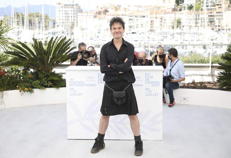 Even in Cannes, Mark Cousins stands out as a movie diehard