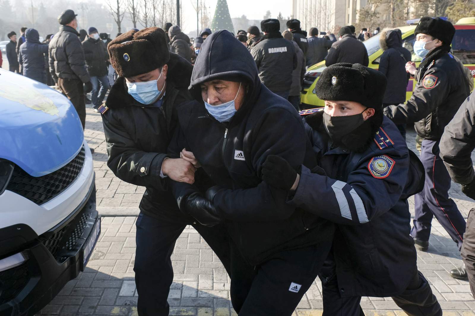 Protesters detained for criticizing Kazakhstan's vote